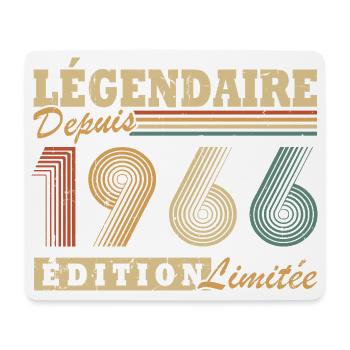 Légendaire depuis 1966 Vintage Cadeau Anniversaire - Tapis de souris (format paysage) - blanc - Devant