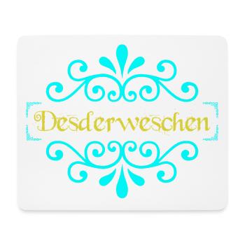 Deswerweschen Ornament Glitzer - Mousepad (Querformat) - Weiß - Vorne