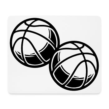 Basketball Symbol Team - Mousepad (Querformat) - Weiß - Vorne