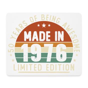 50 Jahre 1976 Vintage Retro Geburtstagsgeschenk - Mousepad (Querformat) - Weiß - Vorne