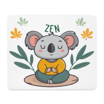 Koala Zen Meditation - Mouse Pad (horizontal) - white - Front
