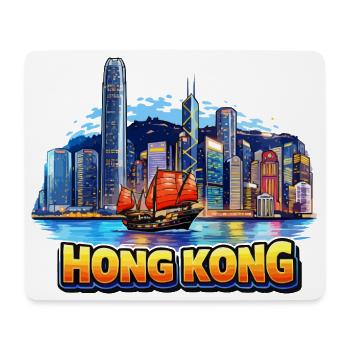 Hong Kong Skyline - Mouse Pad (horizontal) - white - Front