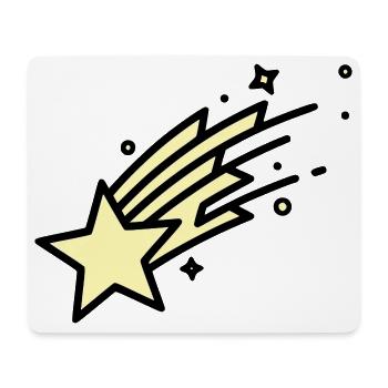  Sternschnuppe Komet Comic - Mousepad (Querformat) - Weiß - Vorne