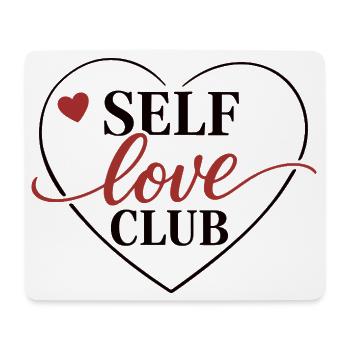 Self Love Club Shirt Self Care Aesthetic Women - Mouse Pad (horizontal) - white - Front
