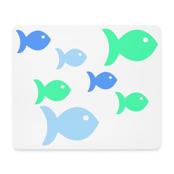 Pastel Fish Tropical Sea Fish - Mouse Pad (horizontal) - white - Front