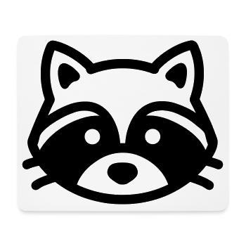 raccoon - Mouse Pad (horizontal) - white - Front