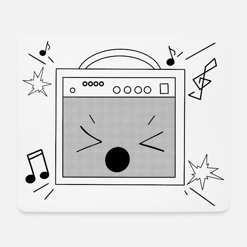 Noisy Speaker - Mouse Pad (horizontal) - white