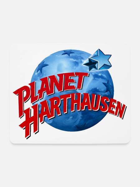 Planet Harthausen - Mousepad (Querformat) - Weiß