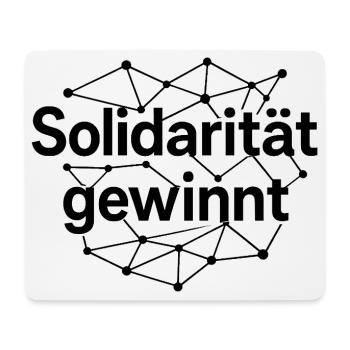 Solidarität Gewinnt Statement Spruch - Mousepad (Querformat) - Weiß - Vorne