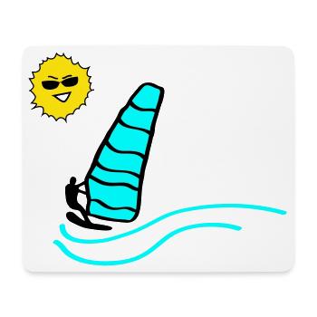 Surfer Sun - Mouse Pad (horizontal) - white - Front