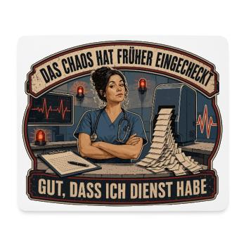 Das Chaos War Schon Da - Mousepad (Querformat) - Weiß - Vorne