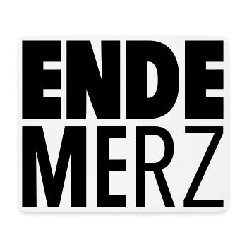 Ende Merz_v2 - Mousepad (Querformat) - Weiß - Vorne