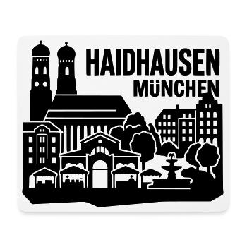 München Skyline Haidhausen - Mousepad (Querformat) - Weiß - Vorne
