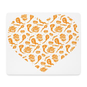 Halloween Heart with Halloween Party - Mouse Pad (horizontal) - white - Front