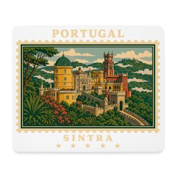 Portugal Sintra Vintage Reisemarke - Mousepad (Querformat) - Weiß - Vorne