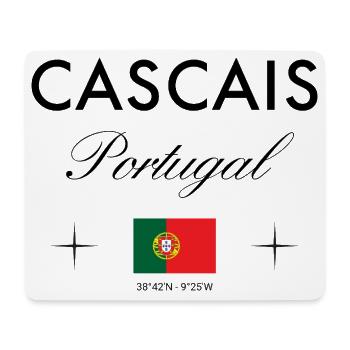 Cascais Portugal Coordinates Travel Souvenir - Mouse Pad (horizontal) - white - Front