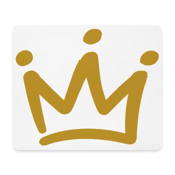 Gold Crown Emblem - Mouse Pad (horizontal) - white - Front