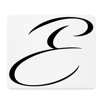 Name mit E Initiale für Emma Emilia Elias Emil - Mousepad (Querformat) - Weiß - Vorne