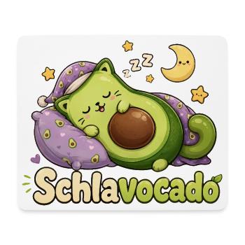 Schlavocado Schlaf-Träumerei - Mousepad (Querformat) - Weiß - Vorne