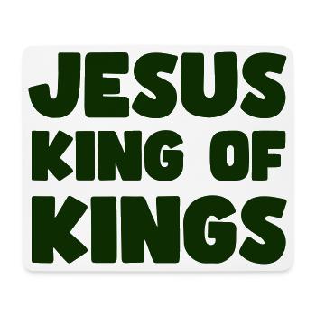 Jesus König der Könige - Mousepad (Querformat) - Weiß - Vorne