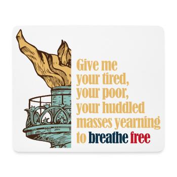 Gib mir deine Müdigkeit - Mousepad (Querformat) - Weiß - Vorne