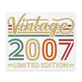 Vintage 2007 Limited Edition Geburtstag Retro - Mousepad (Querformat) - Weiß - Vorne