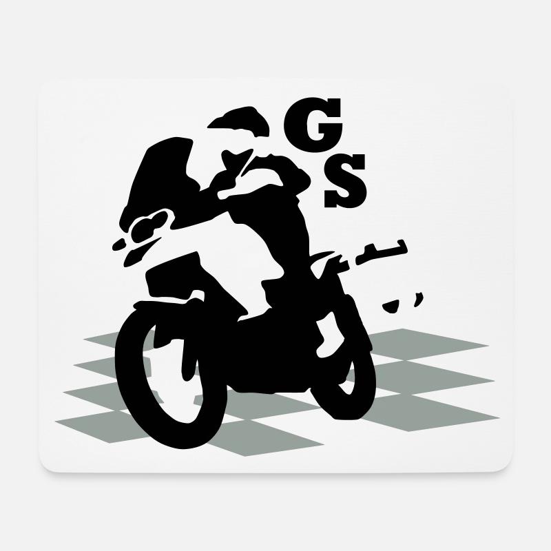 Bikergs_bayern - Mousepad (Querformat) - Weiß