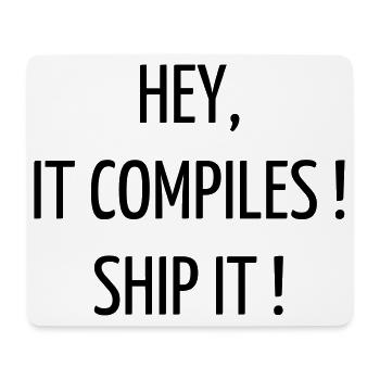 Quote / Gaming / Geek / Gamer / Computer / Game - Mouse Pad (horizontal) - white - Front