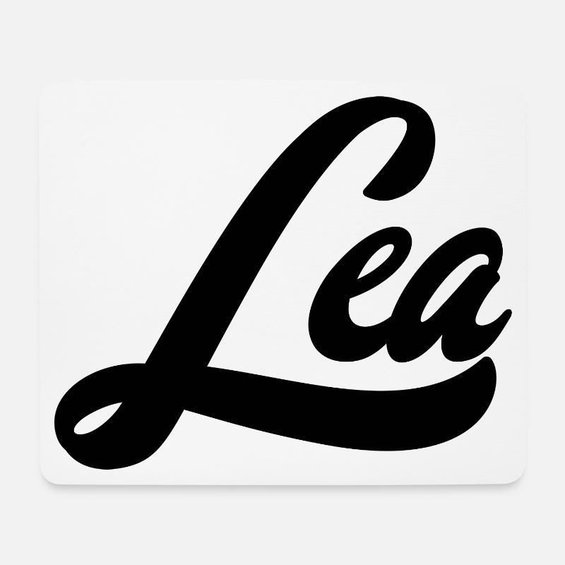 Lea Name Abstrakte Farbexplosion Kunstdesign - Mousepad (Querformat) - Weiß