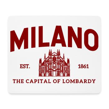 Milano Est. 1861 Cathedral Logo - Mouse Pad (horizontal) - white - Front