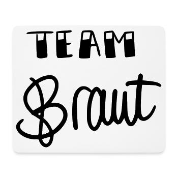 Team Braut - Mousepad (Querformat) - Weiß - Vorne