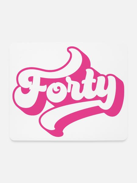40. Geburtstag für Frauen im Alter von 40 Jahren - Mousepad (Querformat) - Weiß