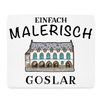 Goslar im Harz, Historisches Rathaus - Mousepad (Querformat) - Weiß - Vorne