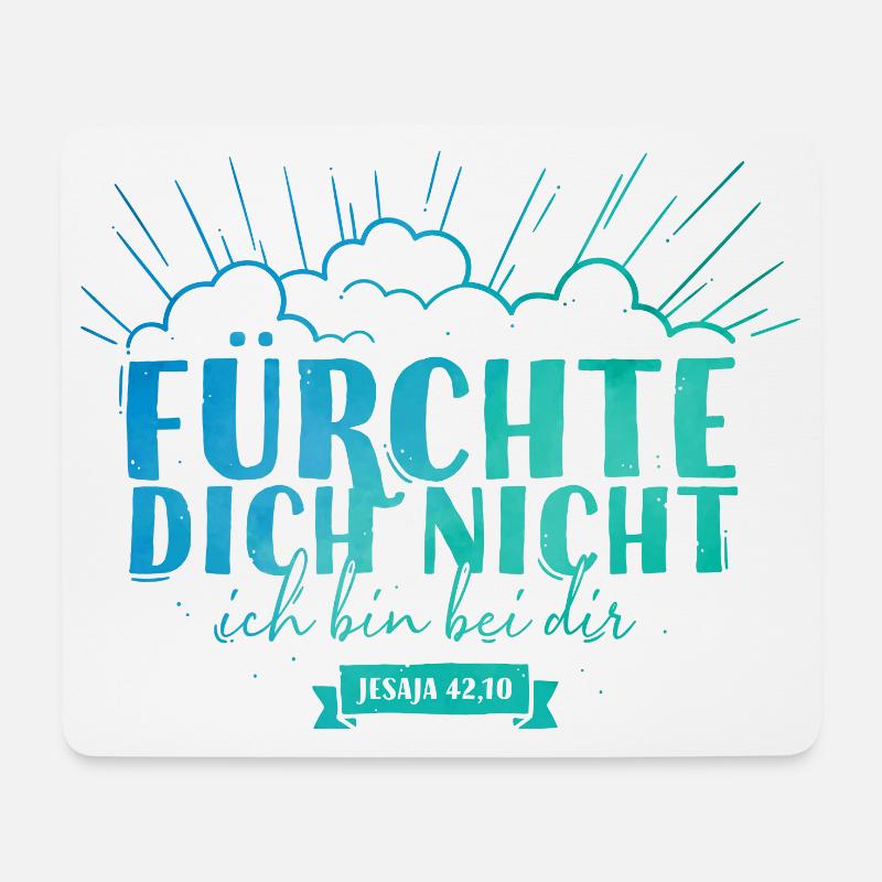 Fürchte dich nicht - Mousepad (Querformat) - Weiß
