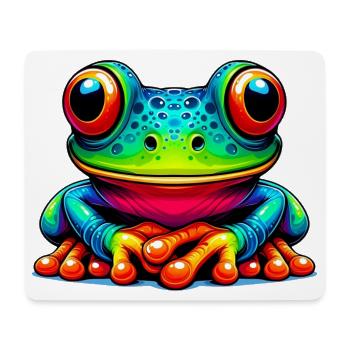 Grenouille - Tapis de souris (format paysage) - blanc - Devant