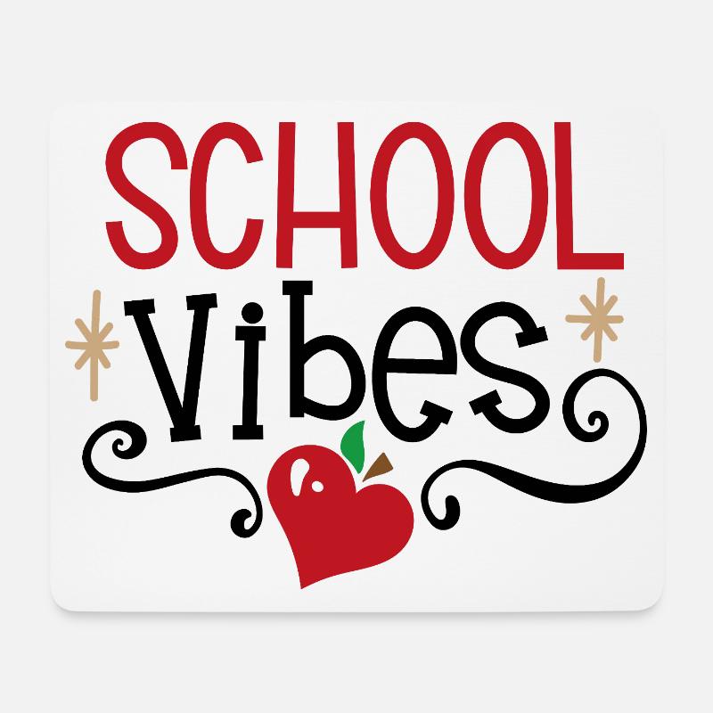 School atmosphere - Mouse Pad (horizontal) - white