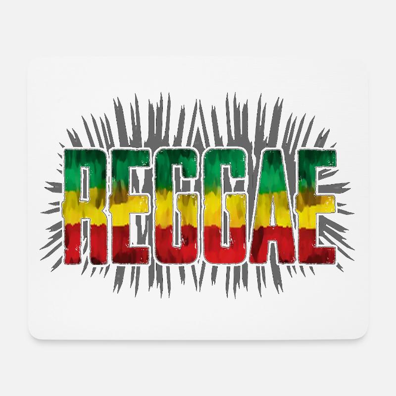Reggae Symbol Design - Mousepad (Querformat) - Weiß