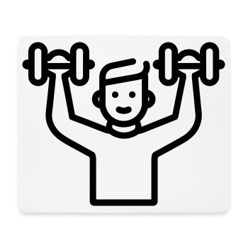 bodybuilding - Mouse Pad (horizontal) - white - Front