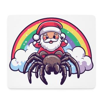 Tarantula Weihnachtsmann Weihnachten - Mousepad (Querformat) - Weiß - Vorne