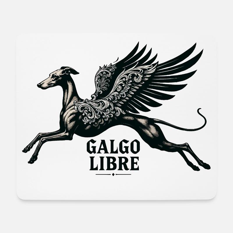 Galgo Libre Nr1 - Mousepad (Querformat) - Weiß