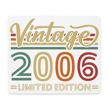 Vintage 2006 Jahrgang Geburtstagsgeschenke Retro - Mousepad (Querformat) - Weiß - Vorne