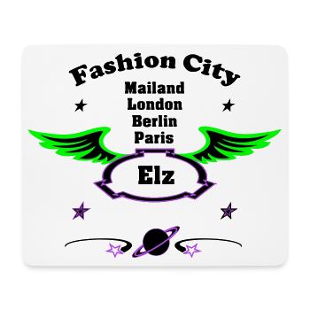 Fashion_City - Tapis de souris (format paysage) - blanc - Devant