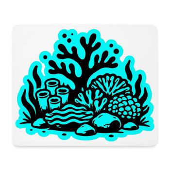Korallenriff Ozean Korallen Symbol - Mousepad (Querformat) - Weiß - Vorne