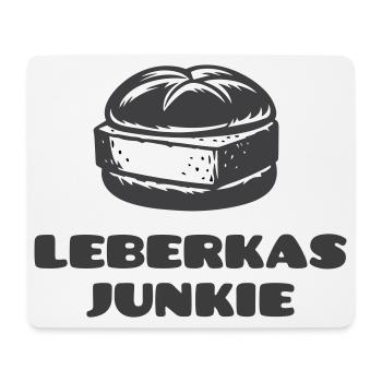 Leberkas Junkie - A dicke Scheim is Pflicht! - Mousepad (Querformat) - Weiß - Vorne