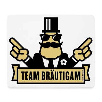 Team Bräutigam Handzeichen (Polterabend JGA / 3C) - Mousepad (Querformat) - Weiß - Vorne