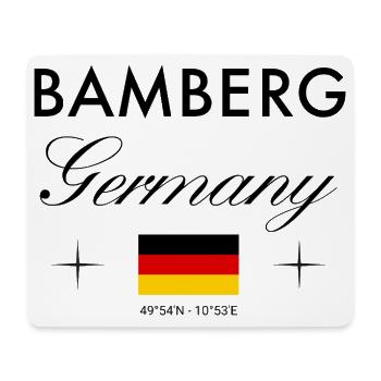 Bamberg Deutschland Koordinaten Reise Souvenir - Mousepad (Querformat) - Weiß - Vorne