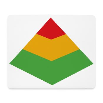 Test Pyramid - Mousepad (Querformat) - Weiß - Vorne