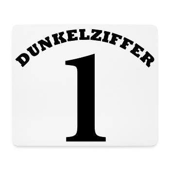 DUNKELZIFFER 1 - Mousepad (Querformat) - Weiß - Vorne