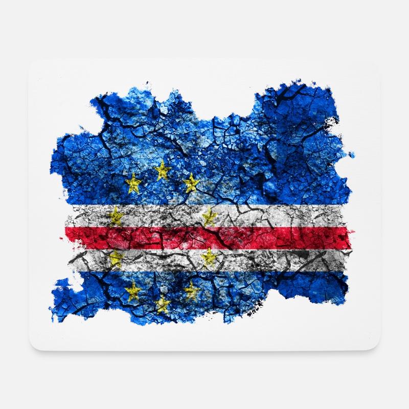 Cabo Verde vintage flag - Mouse Pad (horizontal) - white