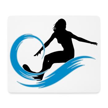 surfer - Mouse Pad (horizontal) - white - Front